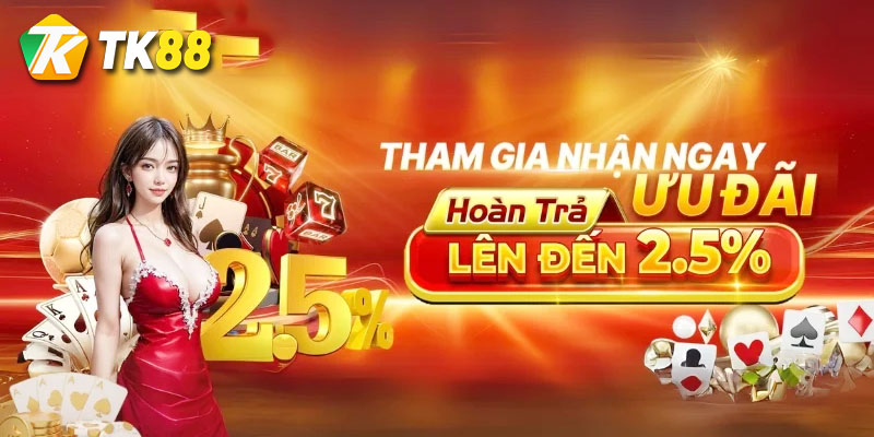 Ưu đãi hoàn trả mỗi ngày tại nhà cái Tk88 2 thời gian và điều kiện khuyến mãi